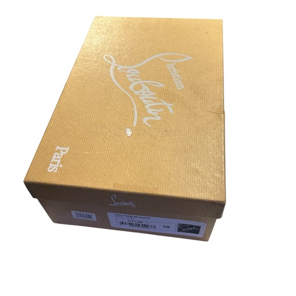 Christian Louboutin Viva Pump 85 Nappa Nude Red Bottom Heels US 8.5 NWT - Picture 9 of 10